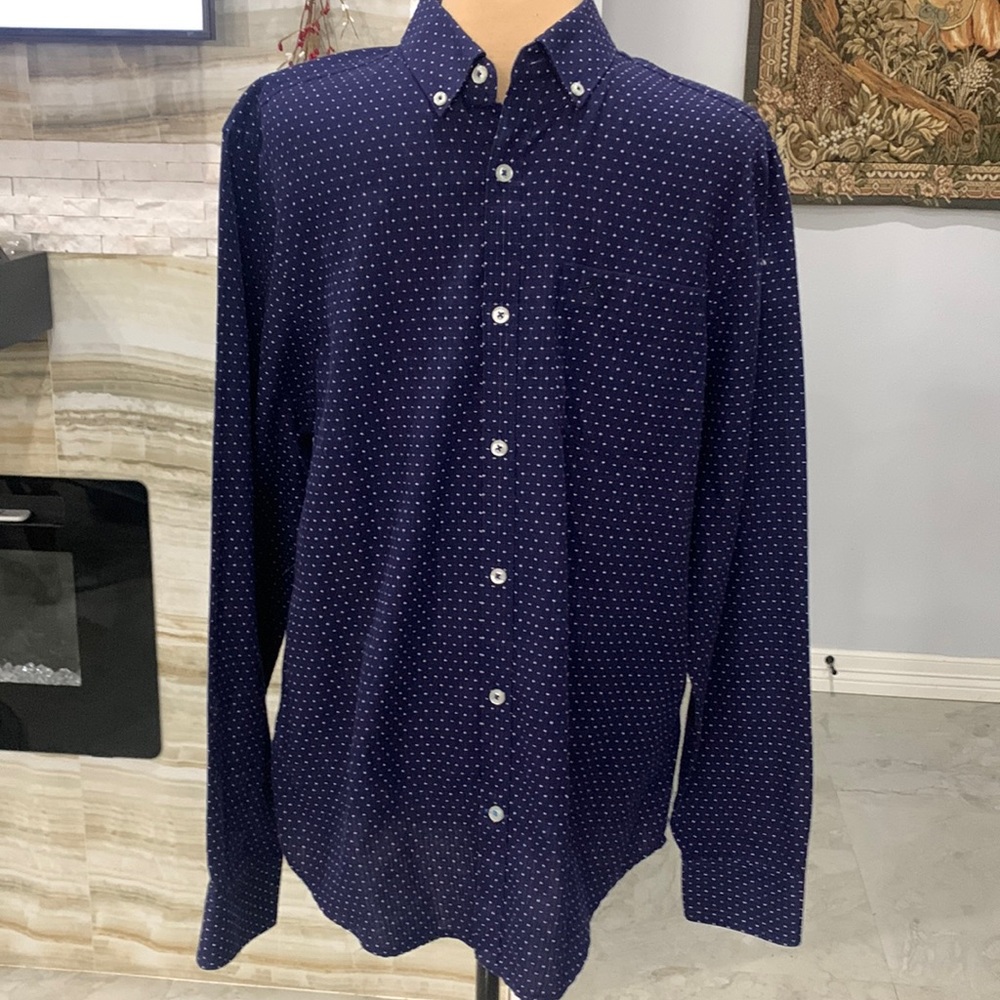 Penguin Munsinger Men Heritage Slim Fit Button Up Navy Size M (34M)